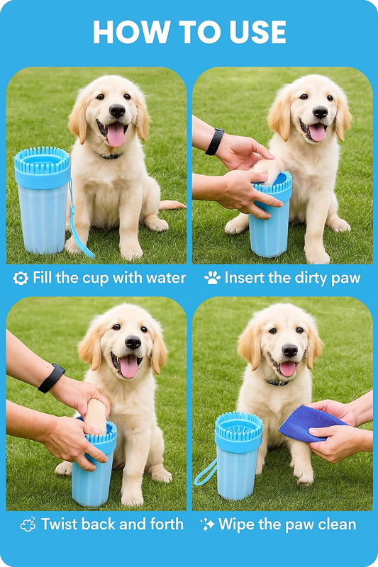 PawPurity™ – Premium Dog Paw Cleaner Cup